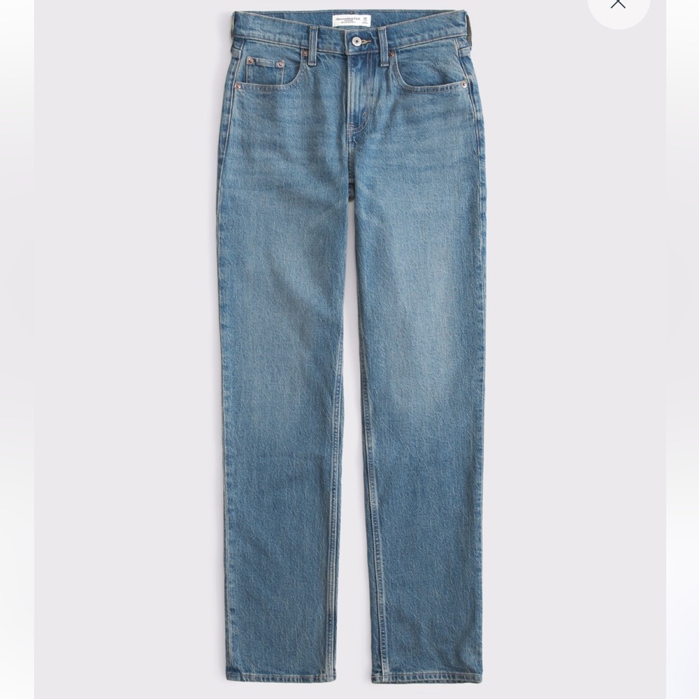 Abercrombie Curve Love 90s straight high rise jeans 28 Long